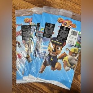 4 paw patrol table cloths